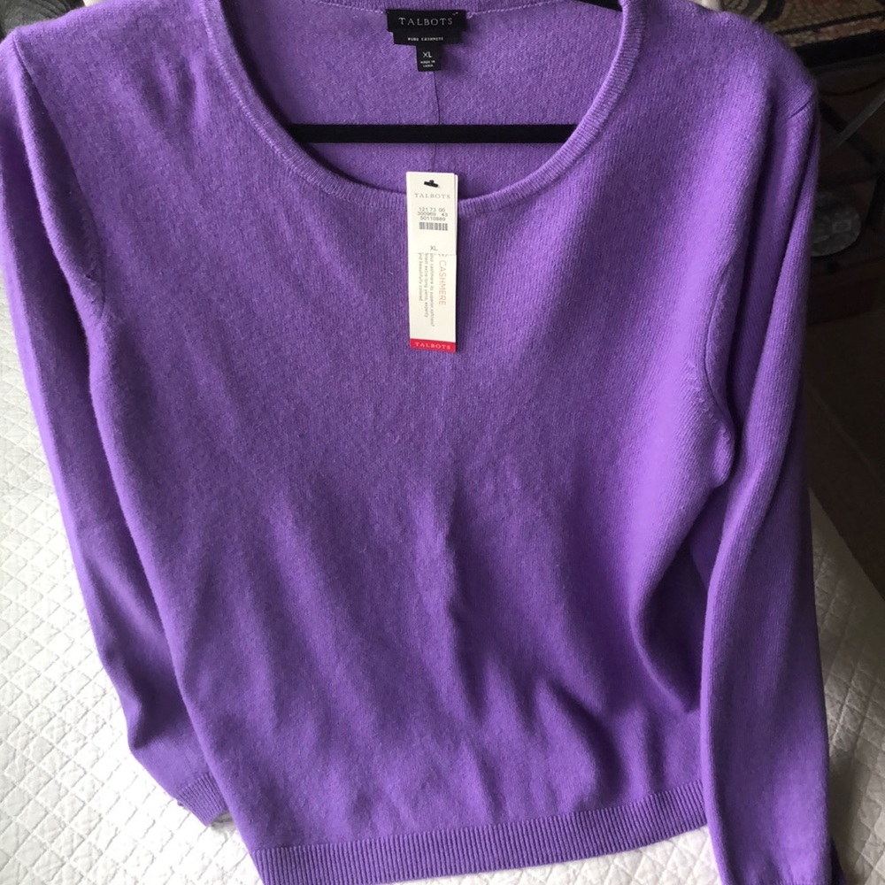 Purple Cashmere Sweater